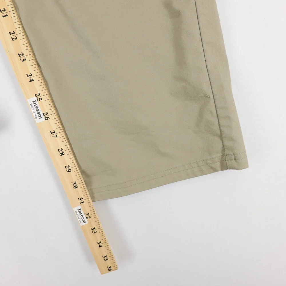 Toad&Co Departure Pants Mens 38x32 Khaki Chino Stretch Travel Outdoor Utility